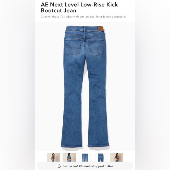 AE Next Level Low-Rise Kick Bootcut Jean - Picture 5 of 8